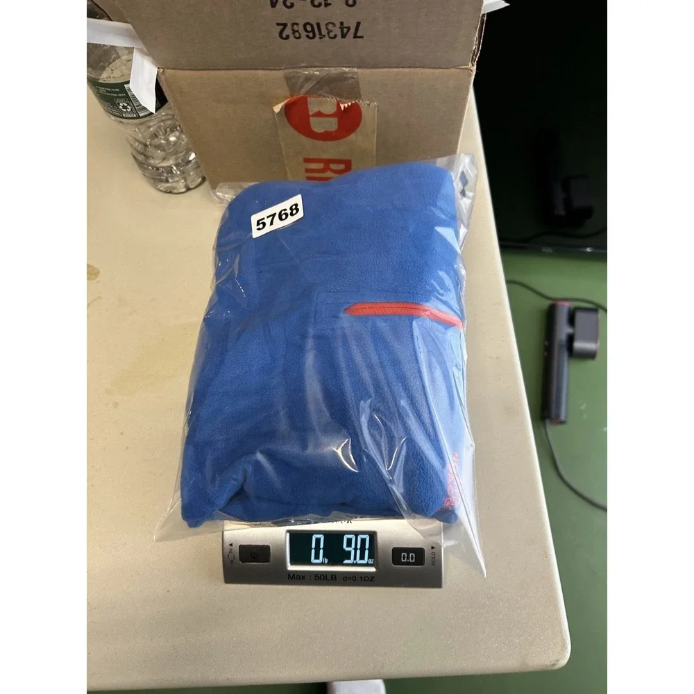 The North Face Sweater Mens XL Blue RU/14 Fleece Mock Neck Quarter 1/4‎ Zip